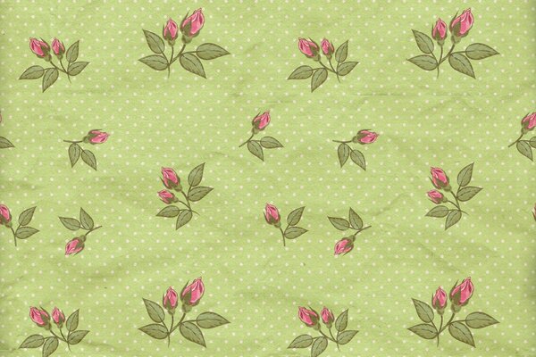 Textur der Blumentapete. Papiermodell. Hintergrund der Vintage Blumenverzierung