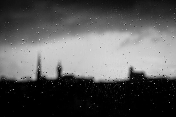 Wet background of drops and water