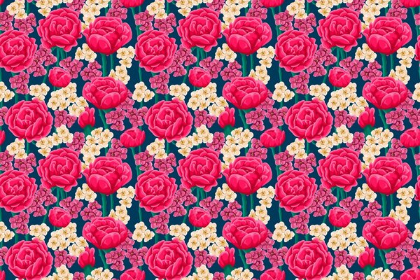 Viele rosa Rosen Hintergrund