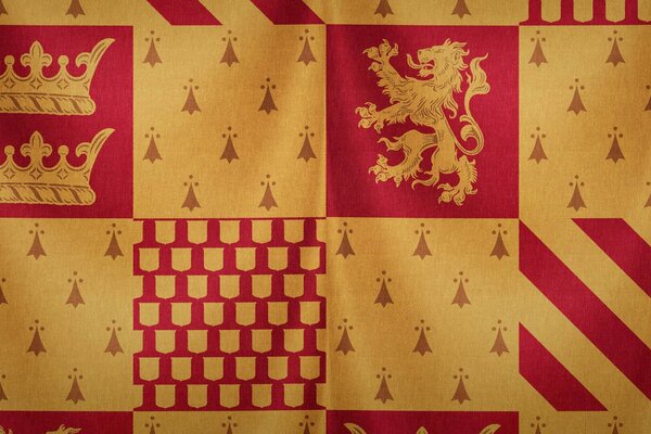 Harry Potter, la bandera de Gryffindor