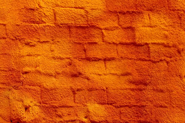 Orange Brick wall