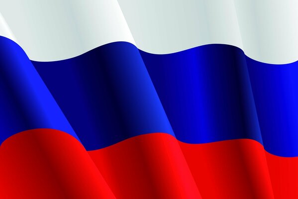 La bandiera della Russia è potere e forza