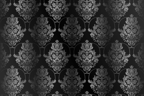 Grey pattern on black background