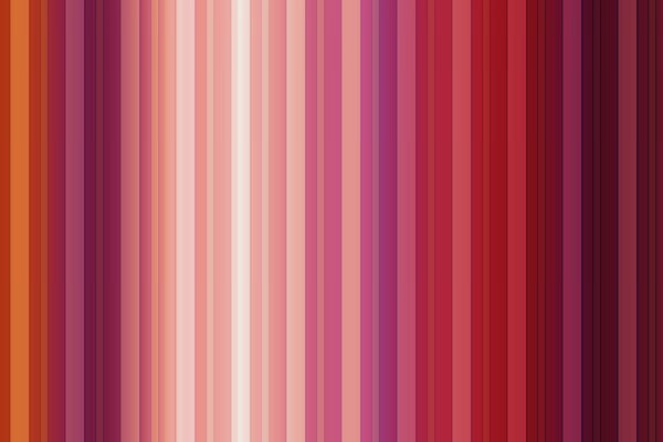 Stripes of different shades of red