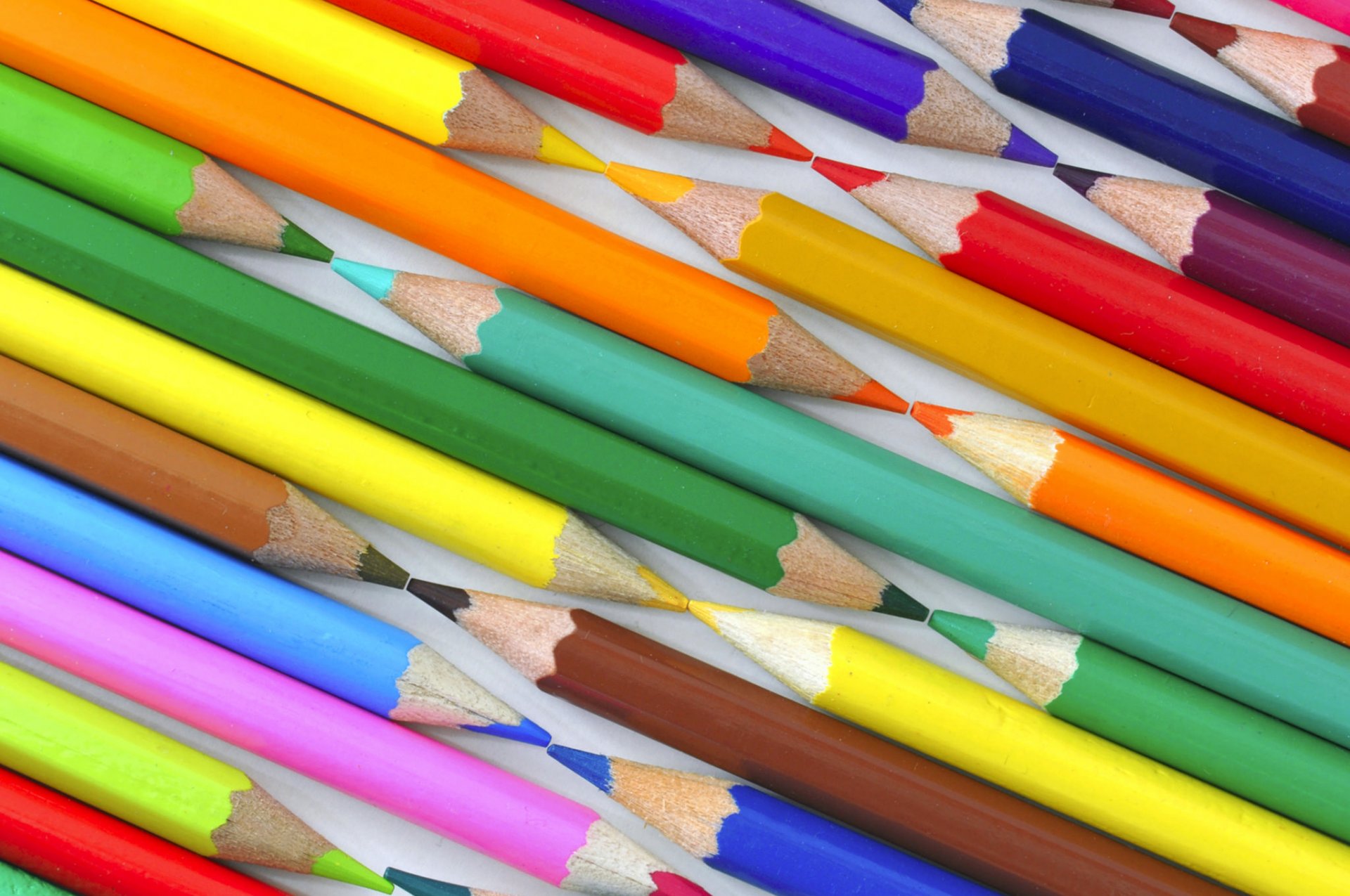 crayons couleur macro