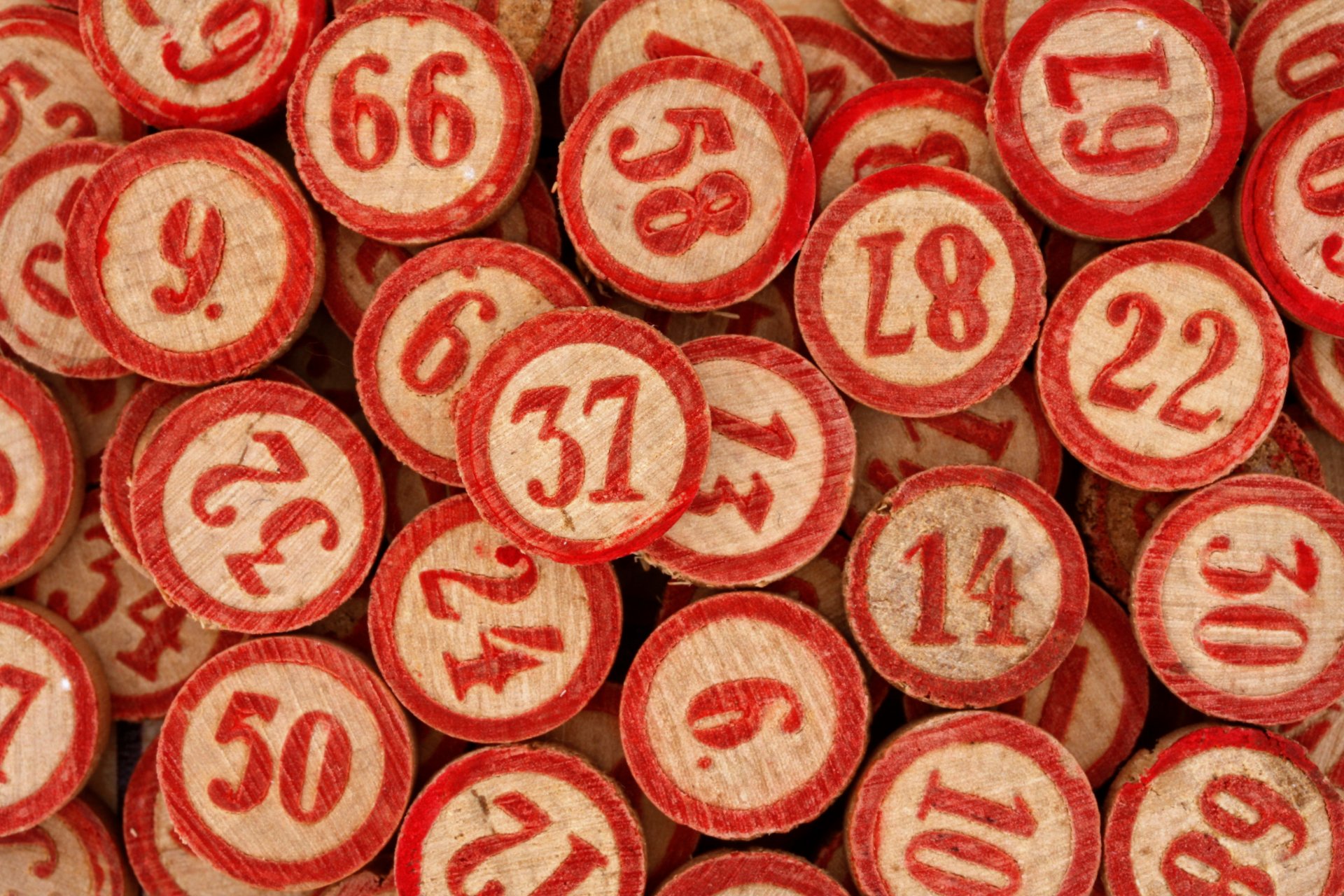 numéros de bingo texture fond