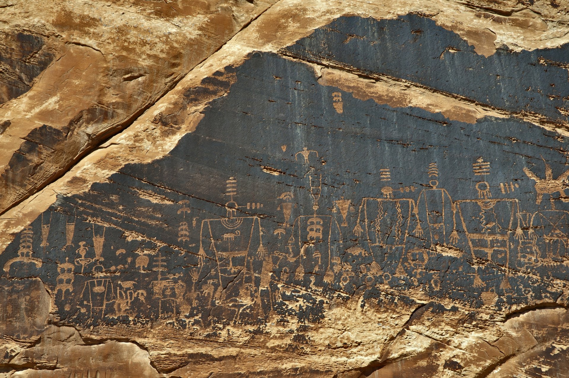 anasazi utah hieroglyphen stil antike