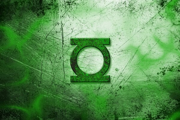 Green lantern and smoke logo