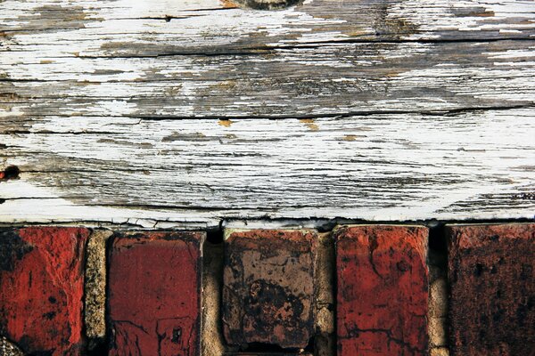 Textura de tablas envejecidas con pintura agrietada