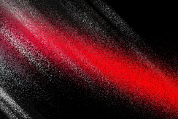 Textured black background with red stripe