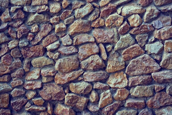 Textured stone wall - cobblestone