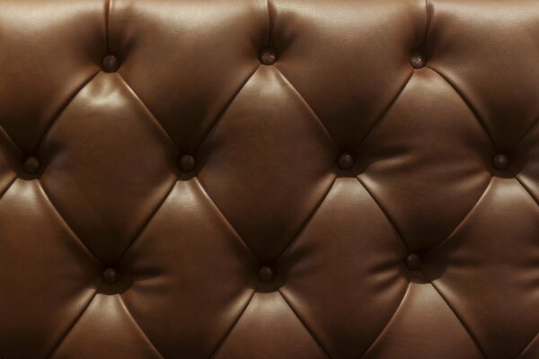 Brown leather upholstery