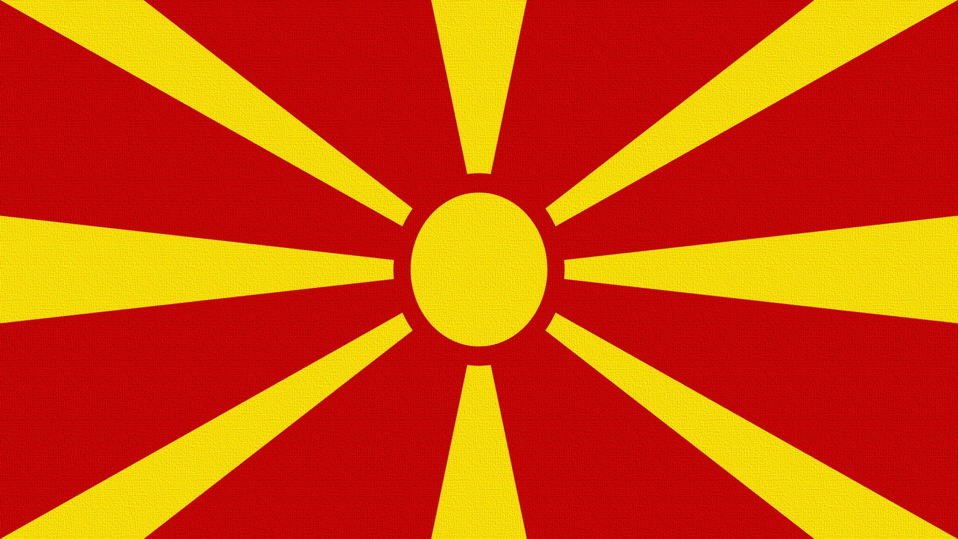 bandiera macedonia sole raggi