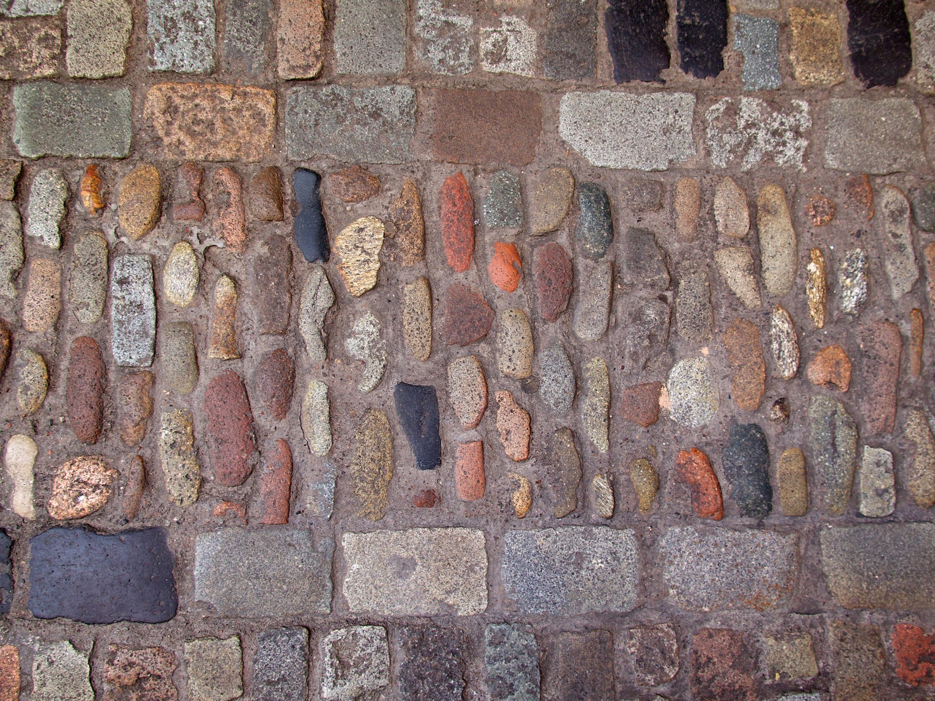 paving stones road street bridge