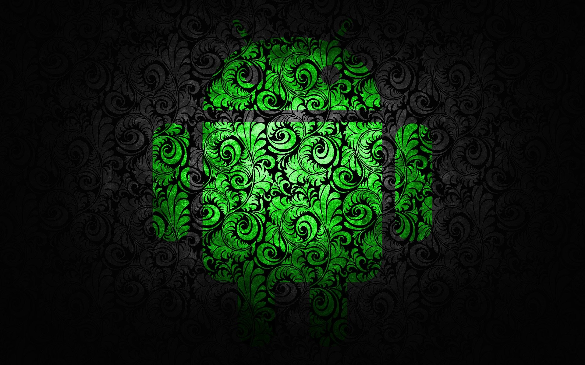 android pattern green android