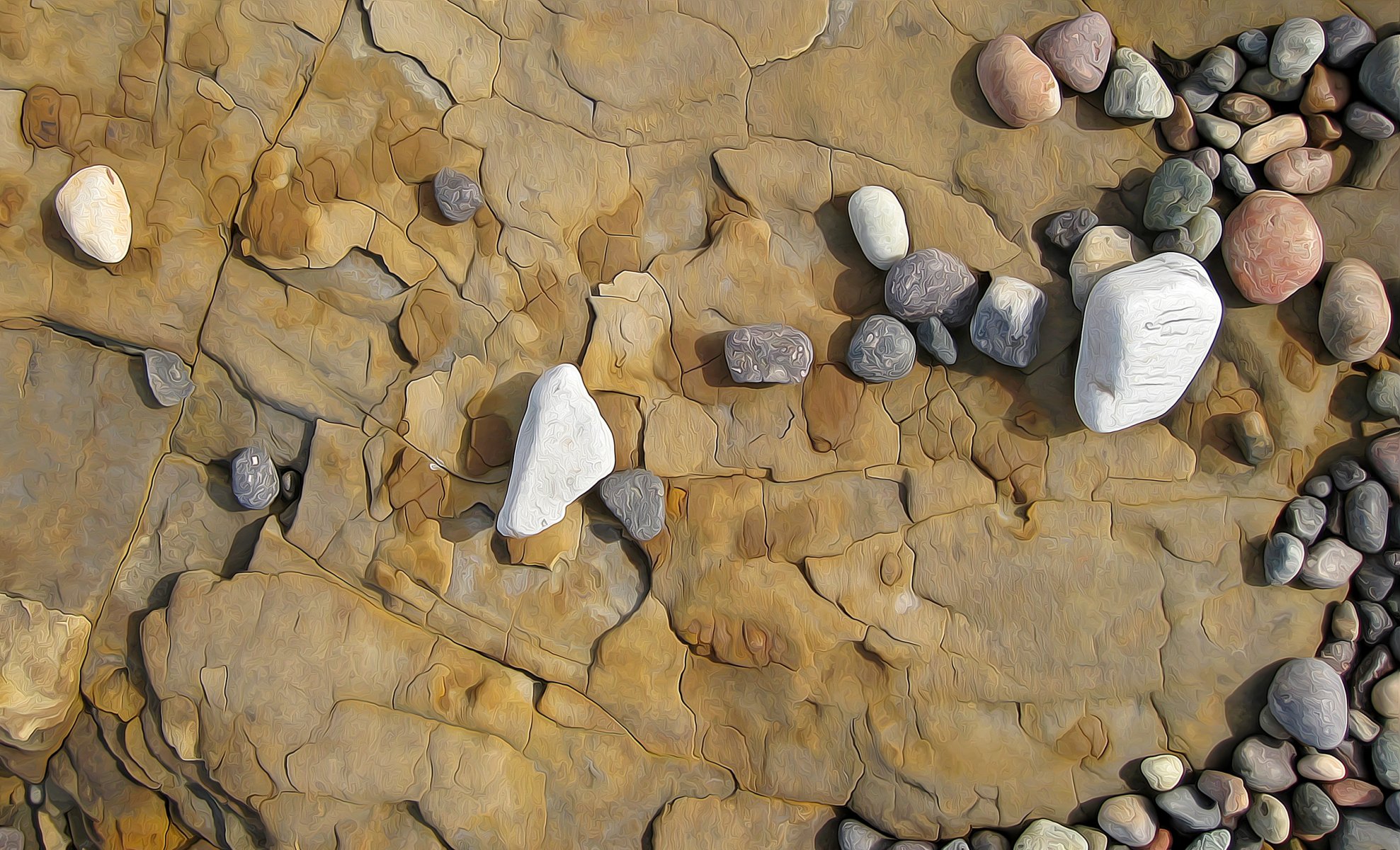 felsen steine rendering zeichnung vektor