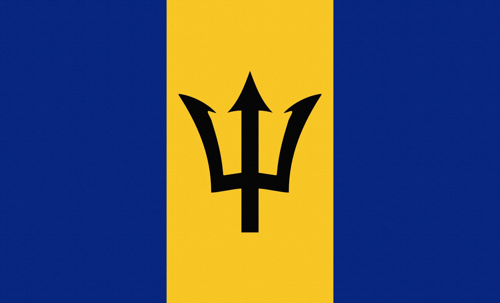 flag barbados photoshop coat of arm