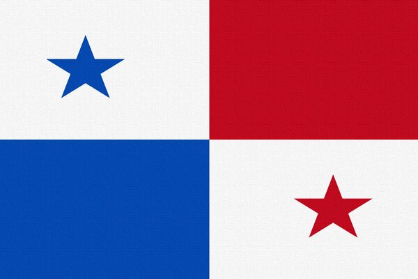 Bandera de Panamá estrella Photoshop