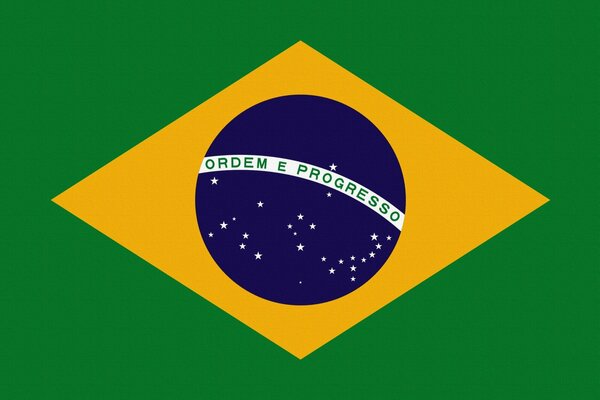 Drapeau brésilien fait par Photoshop de différentes couleurs