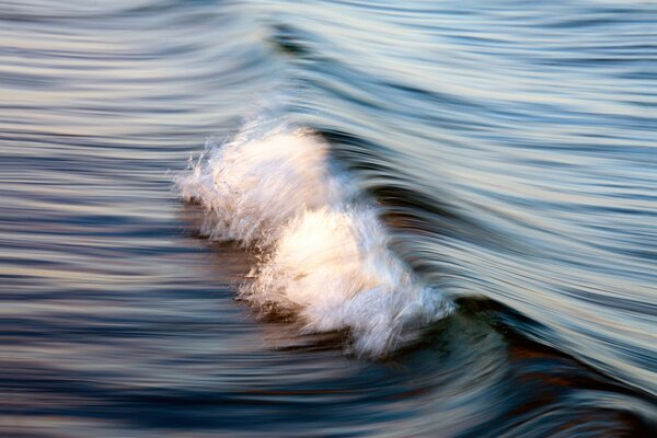 Motif de vagues de la mer avec mousse blanche