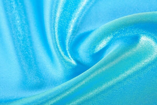 Blue shiny fabric