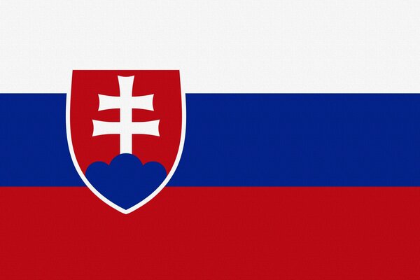 La gente ama la paz, la bandera de Eslovaquia