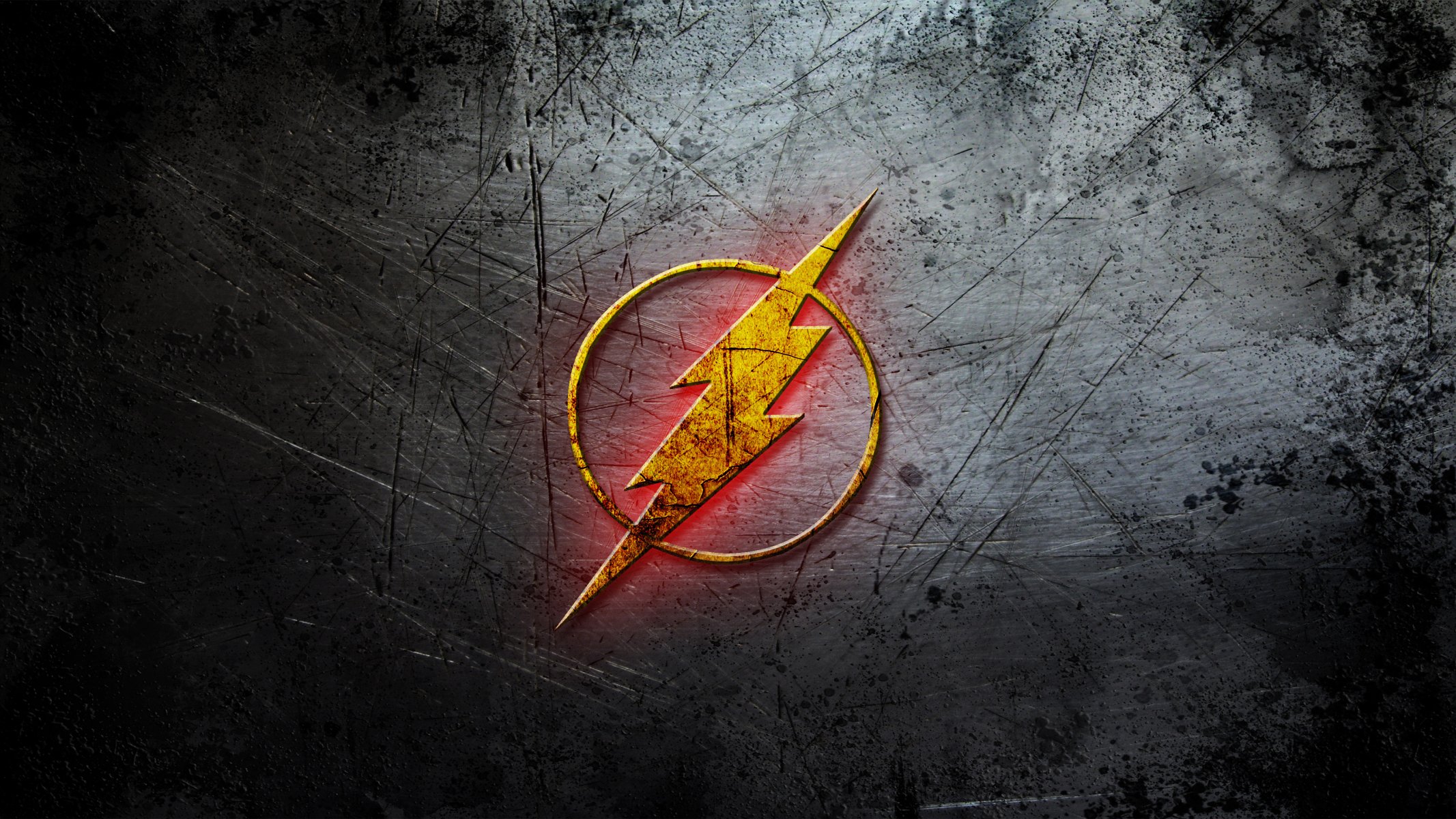 flash logotipo metal