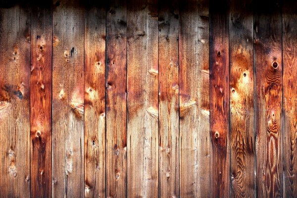 Clôture en bois. Planches pour le fond