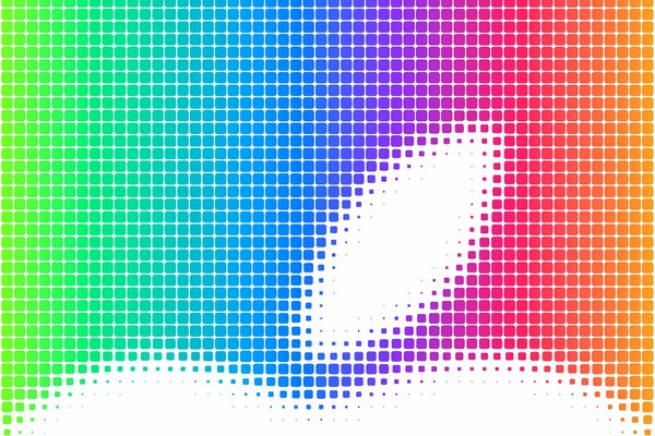 Logotipo de Apple con fondo de arco iris para Teléfono y Mac