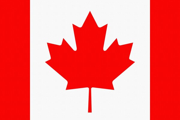 Flag of Canada with maple leaf