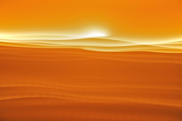 Abstrakcyjne tło zachodu Słońca na pustyni