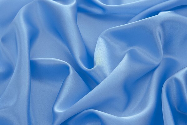 Pale blue crumpled fabric