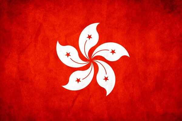 Hong Kong flag using a vignette