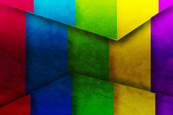 Image of the texture of multicolored triangles