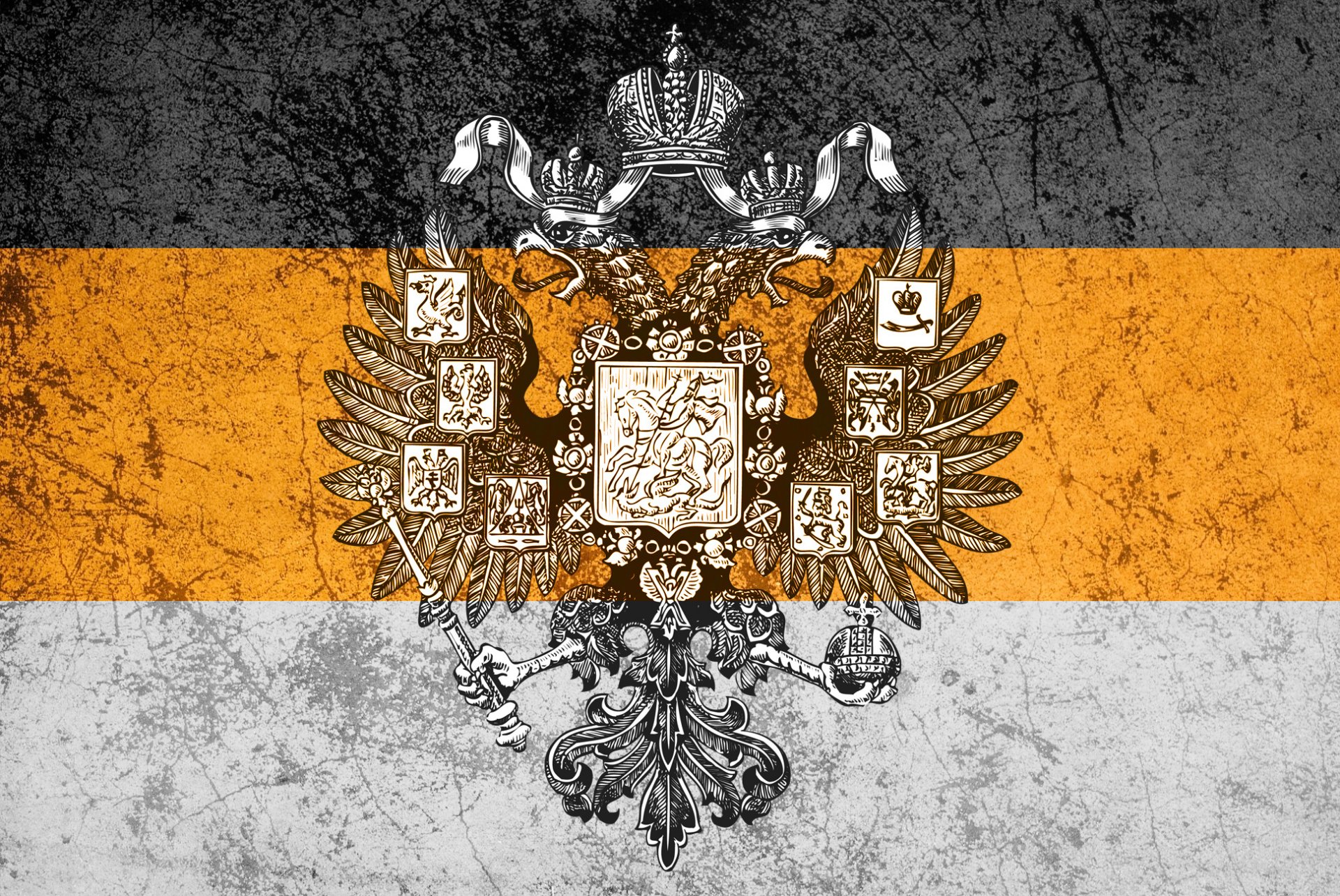 bandera imperial escudo de armas rusia