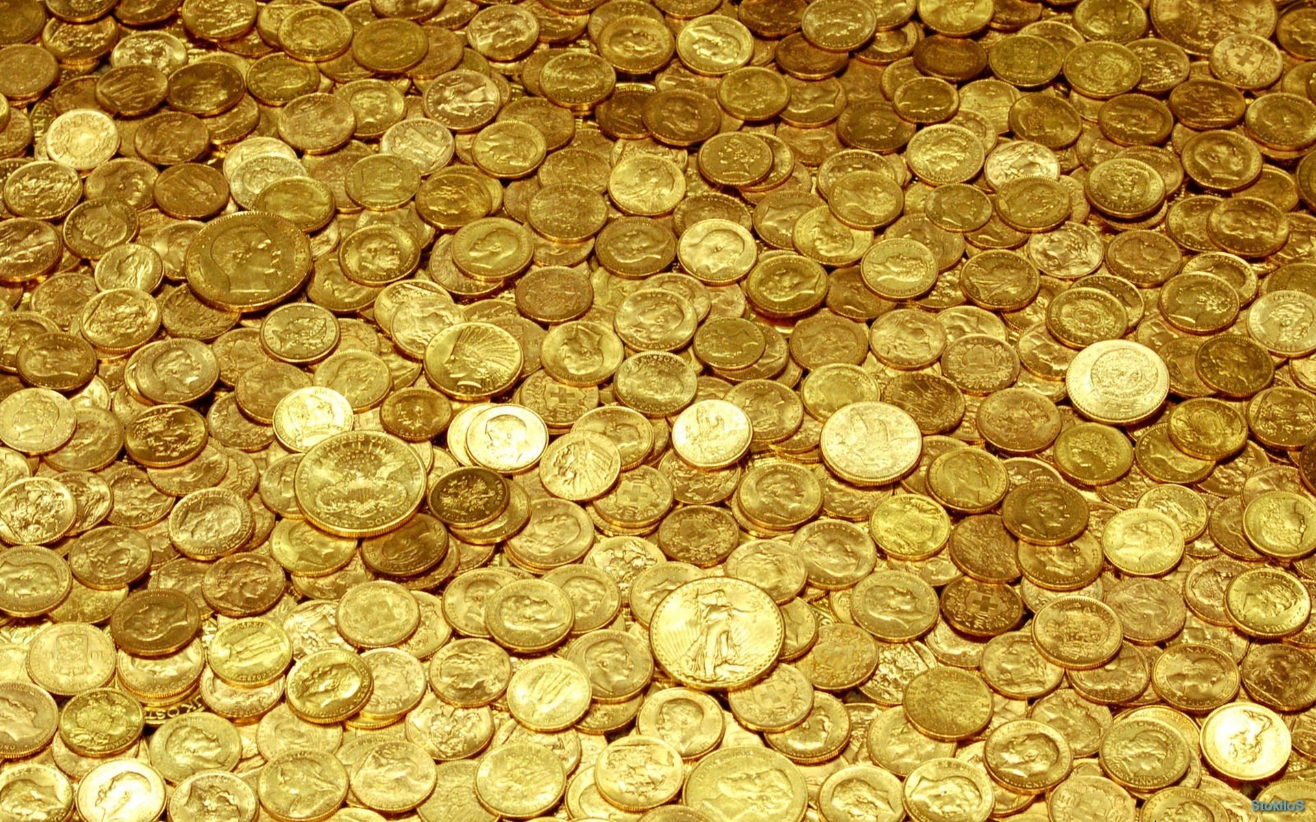 monedas oro dinero