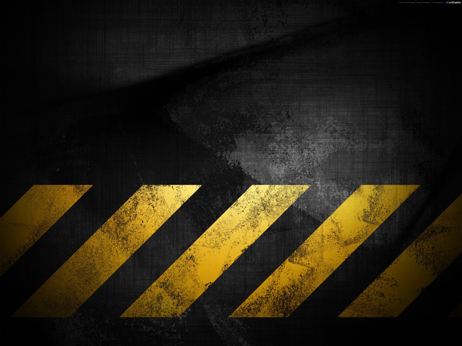 grunge danger background textures yellow strip