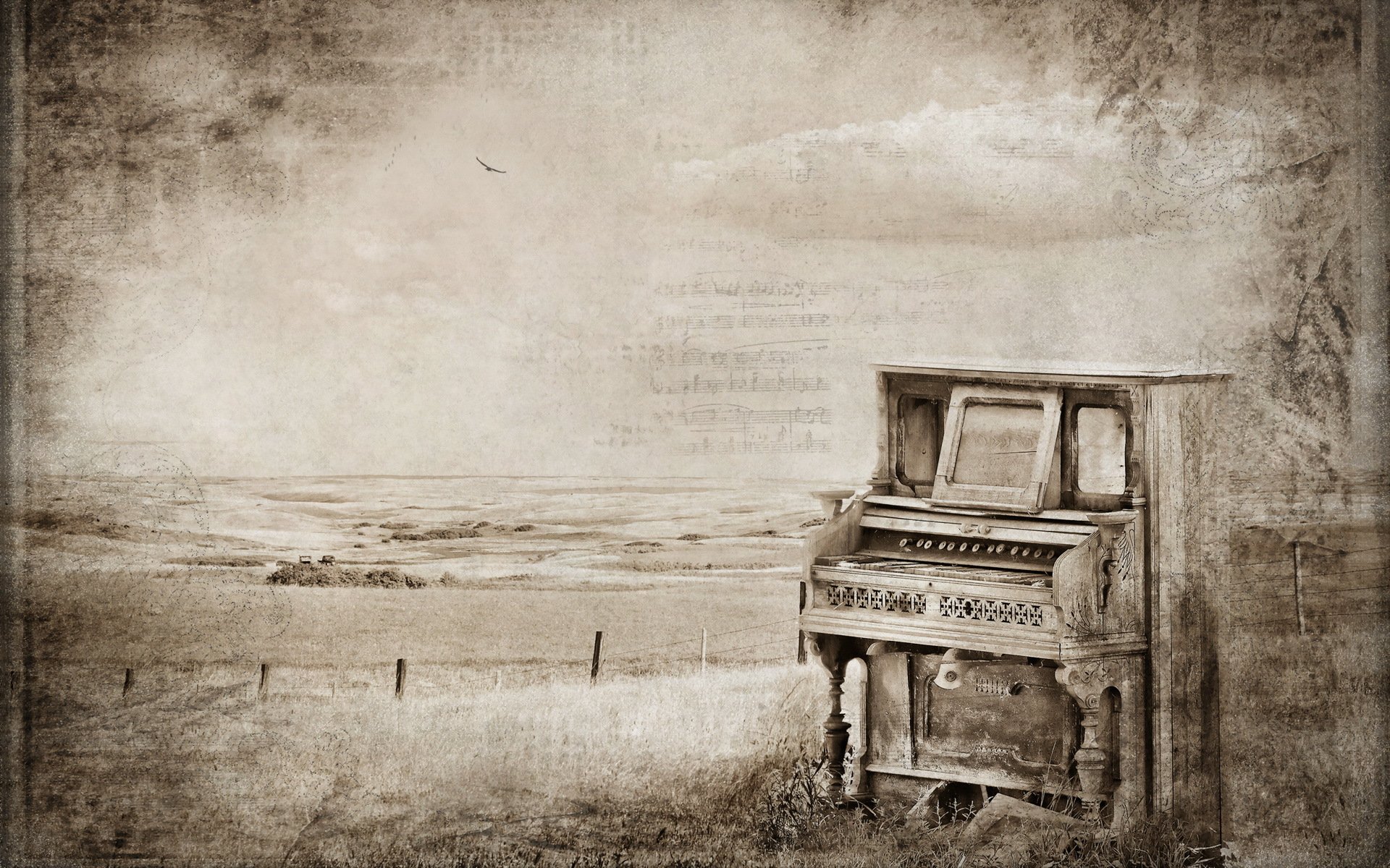 texture pianoforte vintage