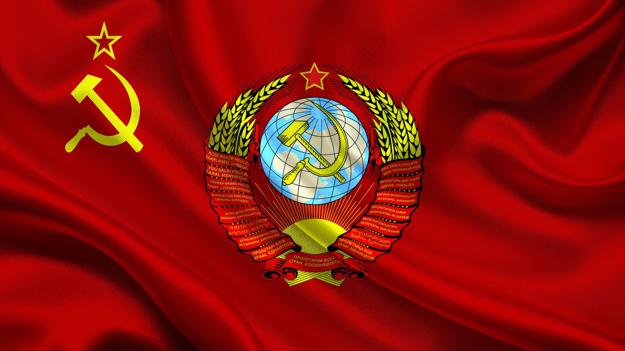 flag soviet union coat of arm