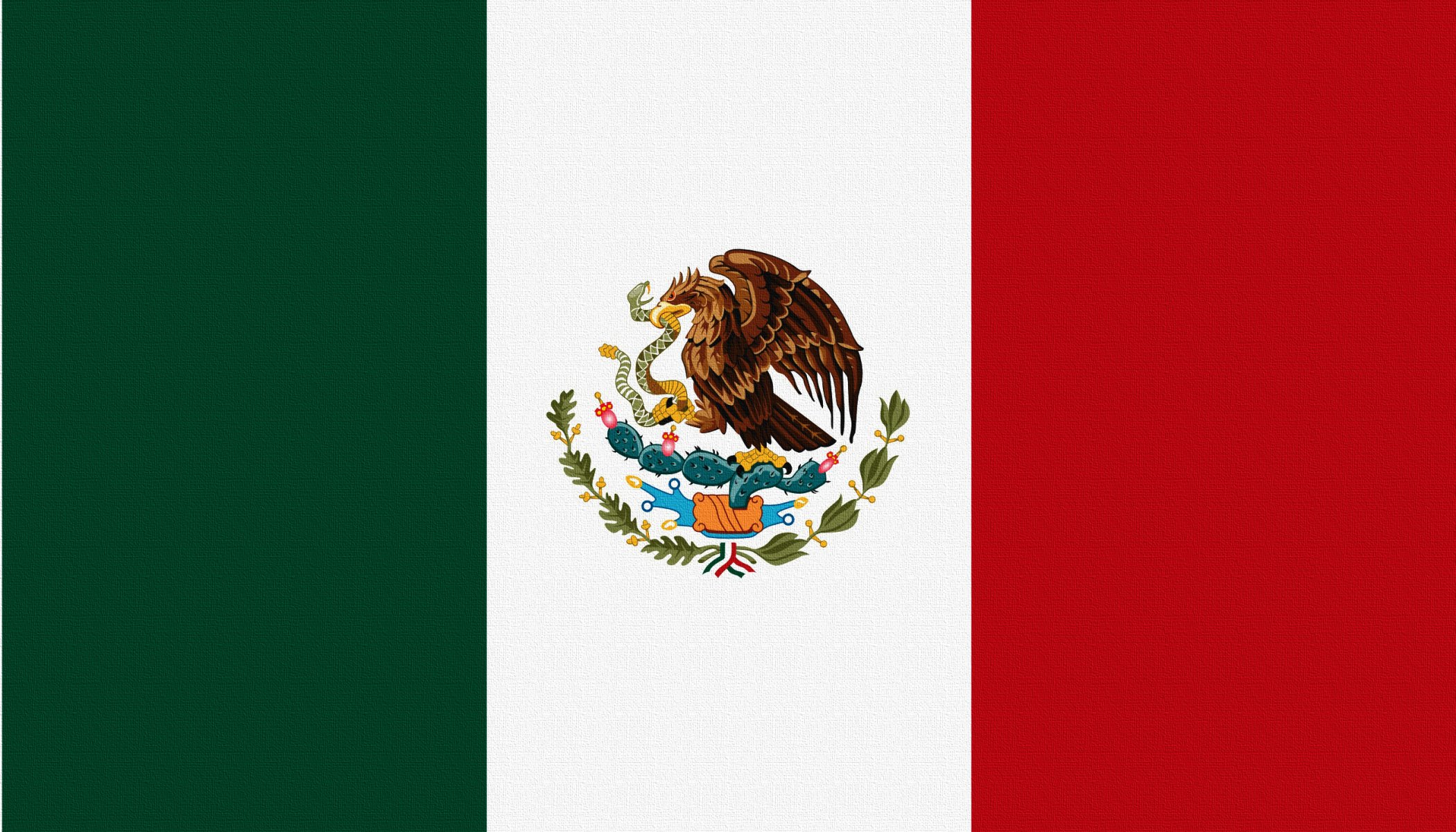 flag mexico eagle snake