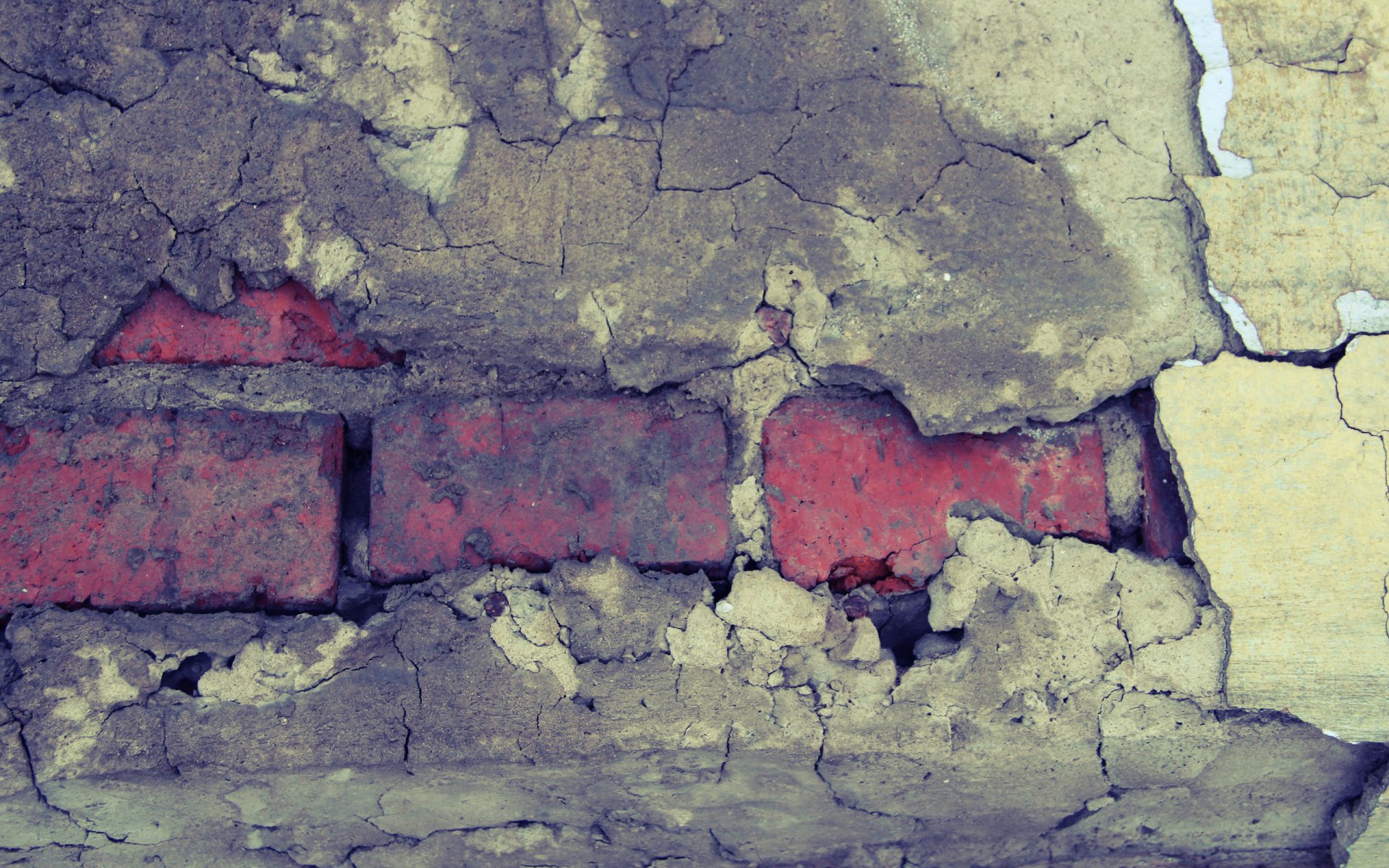 wall brick plasters of the crack pattern