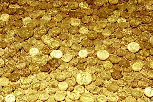 Gold coins money gold