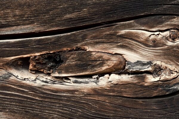 Imagen de pizarra blanca oscura. grietas de madera, fondo de madera