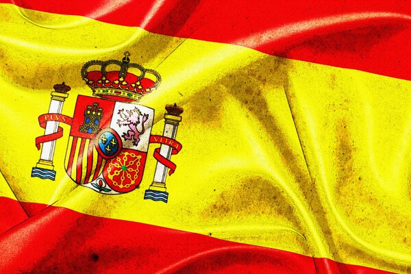 Flagge des spanischen Wappens in Photoshop