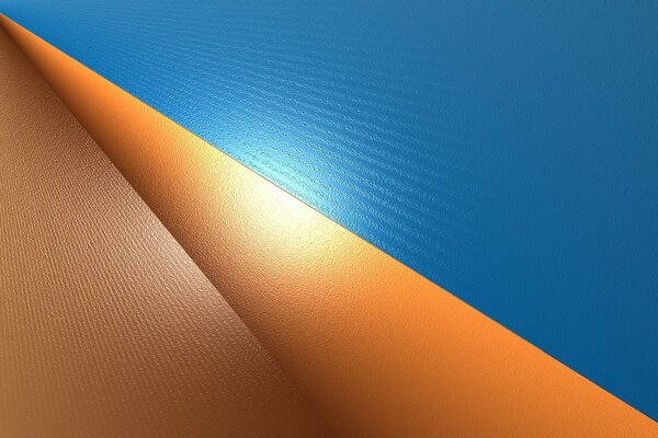 Combinazione di colori sfumati di blu e arancione