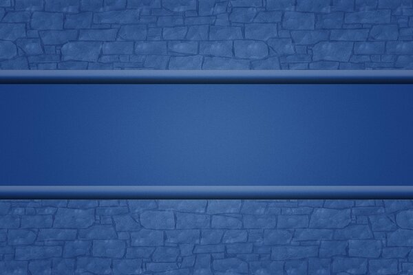 Mur bleu texturé avec bande