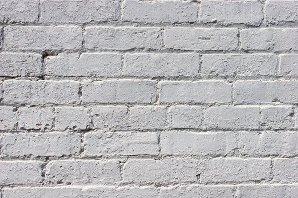 Old white brick wall