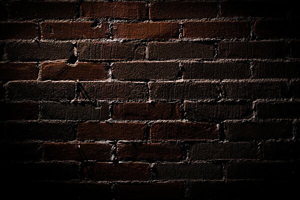 Texture of a dark brick wall