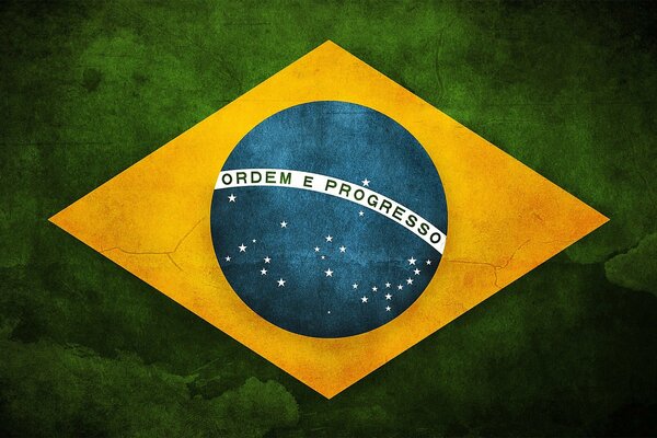 Belle image du drapeau brésilien