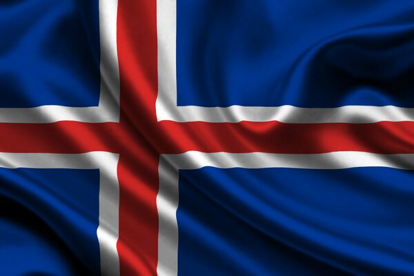 L image montre le drapeau de l Islande